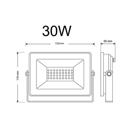 สปอตไลท์ภายนอก LED SHINING FLOOD LIGHT 30 วัตต์ DAYLIGHT_8