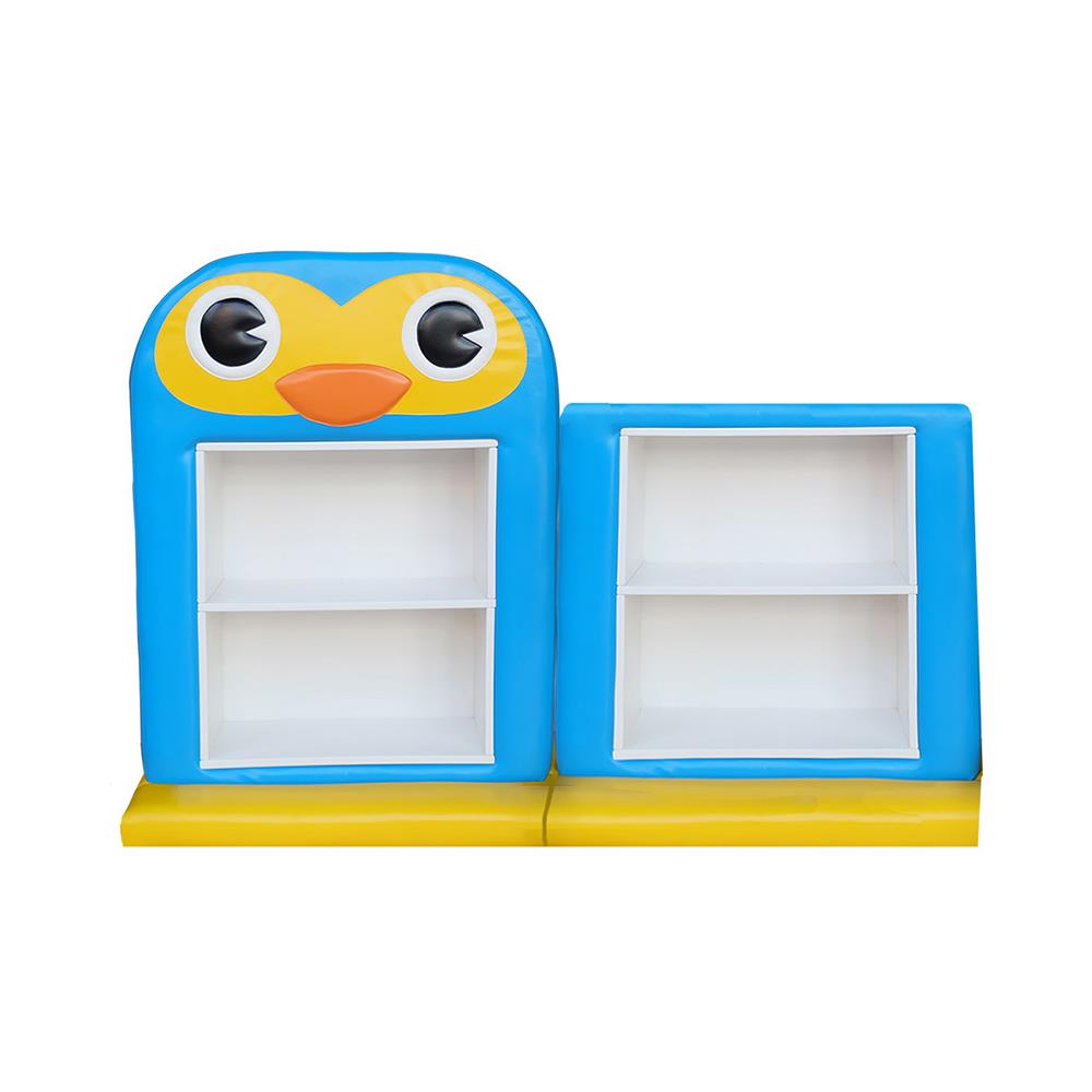 ชั้นวางของเด็กมินิแบบตั้งพื้น PLAY SANOOK เพนกวิน สีฟ้า/เหลือง