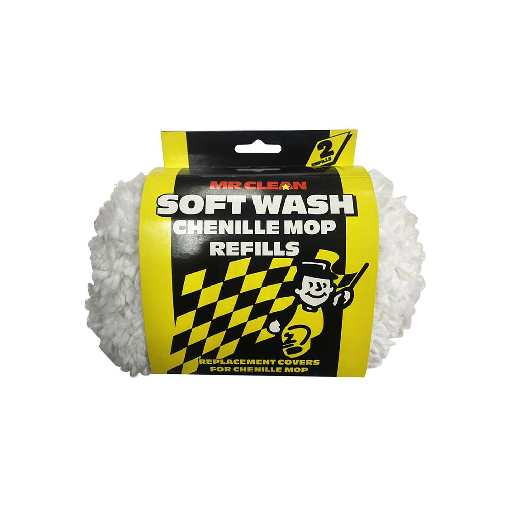 ผ้าถักล้างรถสำรอง (รีฟิล) MR.CLEAN 6 นิ้ว แพ็ก 2 ชิ้น