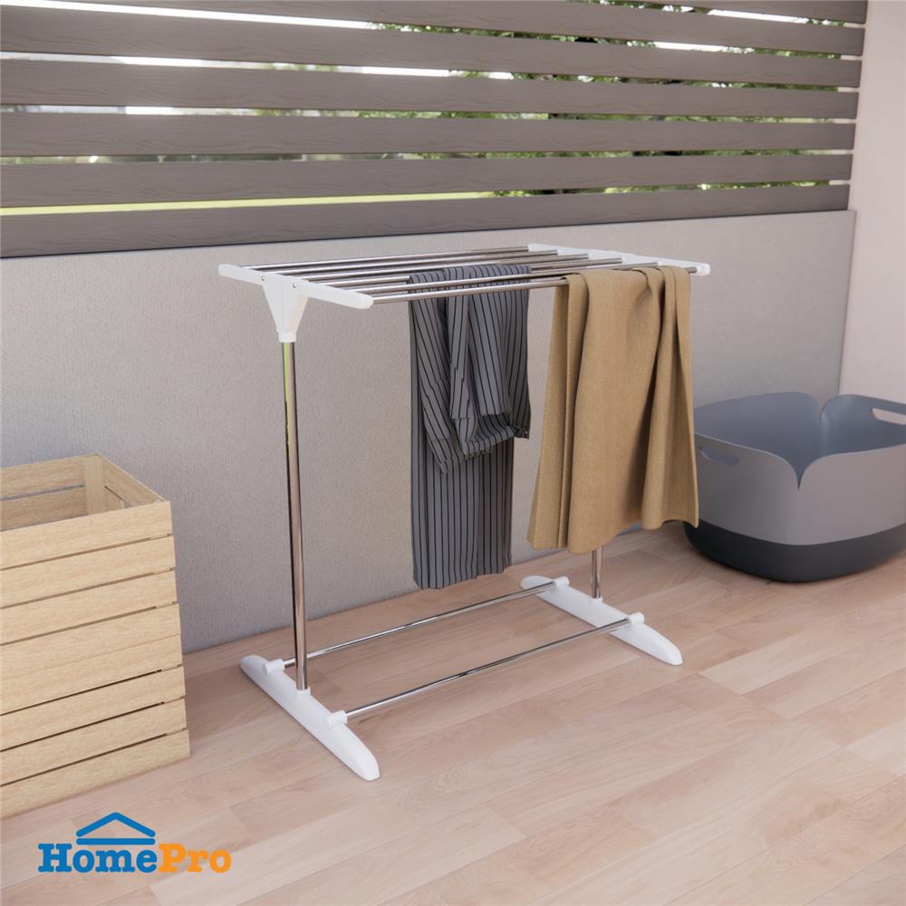 ราวแขวนผ้าแบบกางปีก PLIM 75x51x80ซม. สีขาว