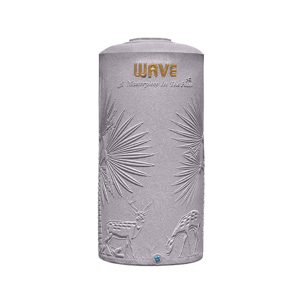 ถังเก็บน้ำ WAVE THE PALM 500 ลิตร สีเทาแดง