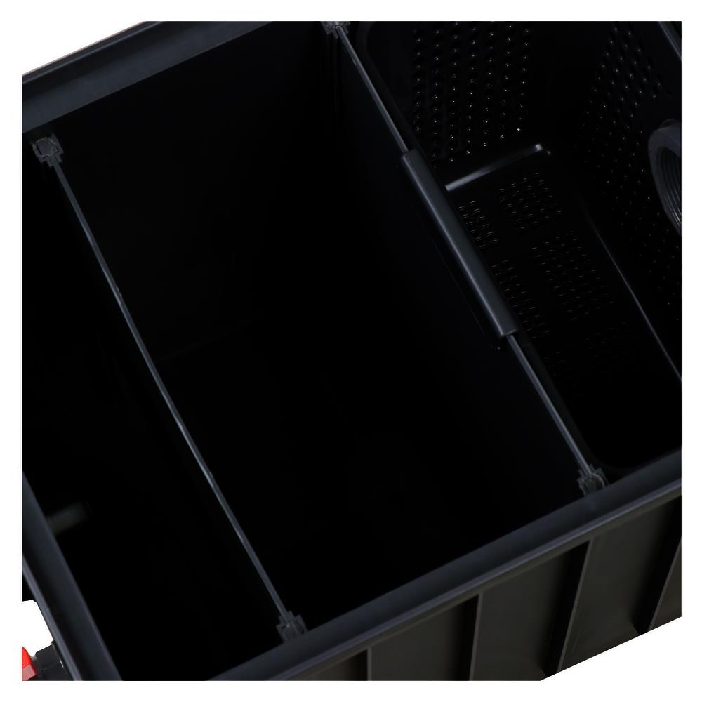 ถังดักไขมัน DEXZON ECO PP 15 ลิตร สีดำ