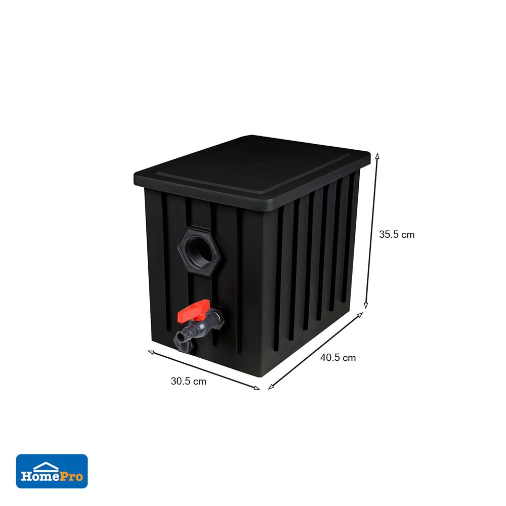 ถังดักไขมัน DEXZON ECO PP 15 ลิตร สีดำ