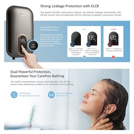 เครื่องทำน้ำอุ่น MIDEA DSK45EU5 สีมอคค่า 4,500 วัตต์_2