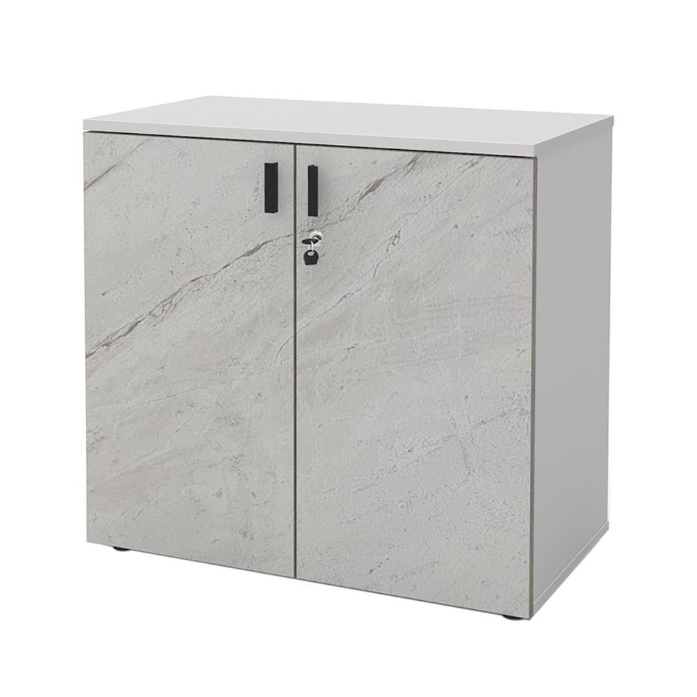 ตู้ 2 บานเปิด ERGOTREND CS75 สี GRANITE/ขาว