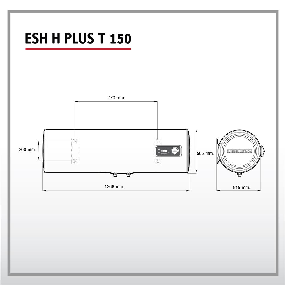 หม้อต้ม STIEBEL ESH 150H PLUS T 2,000 วัตต์ สีขาว/เทา