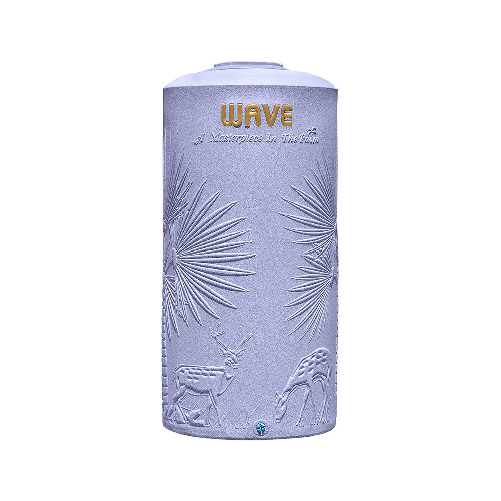 ถังเก็บน้ำ WAVE THE PALM 500 ลิตร สีม่วงขาวอมฟ้า