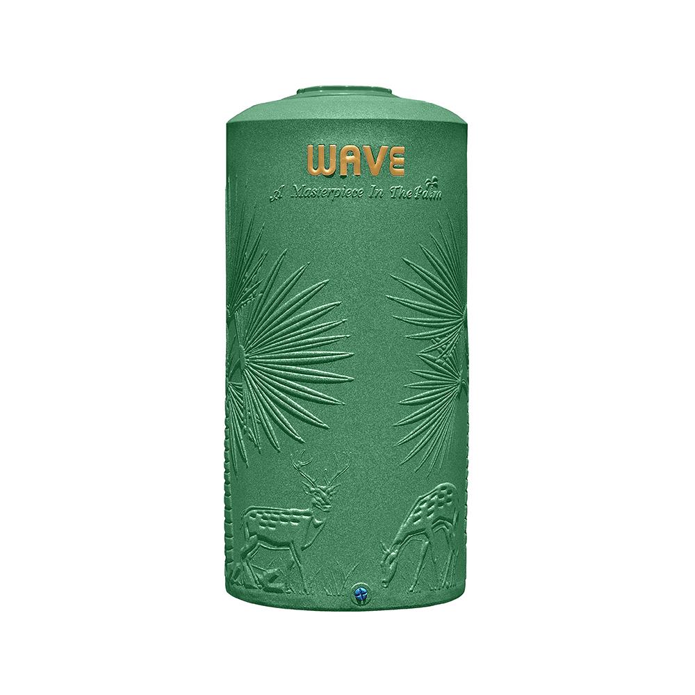 ถังเก็บน้ำ WAVE THE PALM 500 ลิตร สีเขียวทหาร
