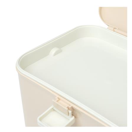 กล่องจัดเก็บยาขนาดเล็ก มีหูหิ้ว STACKO 25x22x19.5 ซม. สีเบจ_3