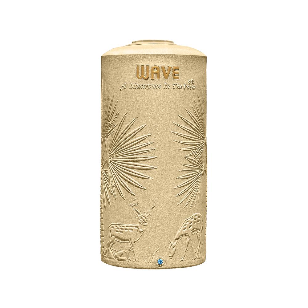 ถังเก็บน้ำ WAVE THE PALM 500 ลิตร สีทรายทอง
