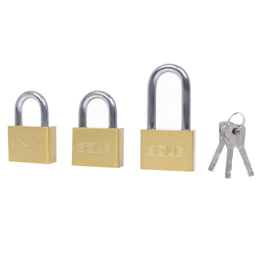 กุญแจมาสเตอร์คีย์ AZLE 50 มม. สีทองเหลืองขัดเงา (แพ็ก 3 ชิ้น)