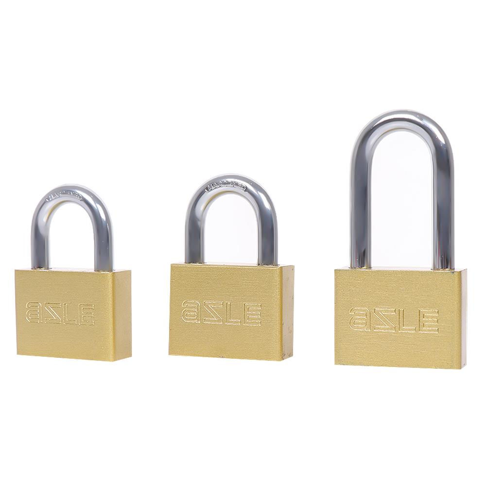 กุญแจมาสเตอร์คีย์ AZLE 50 มม. สีทองเหลืองขัดเงา (แพ็ก 3 ชิ้น)