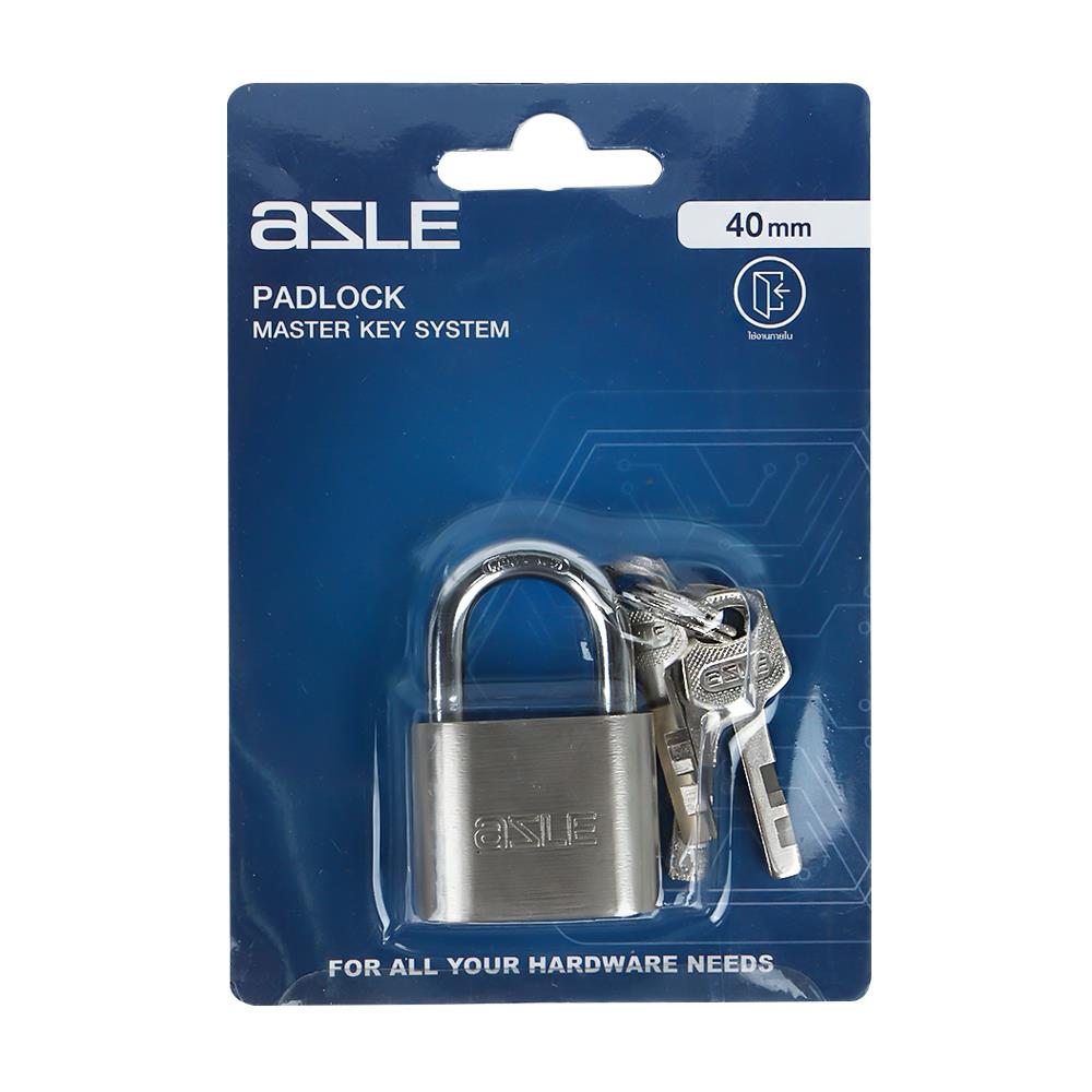 กุญแจลูกปืน AZLE 40 SV 40 มม. สีเงิน