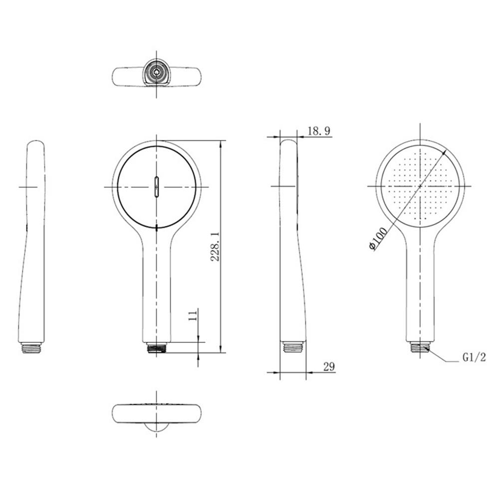 ชุดฝักบัวสายอ่อน 1 ระดับ AMERICAN STANDARD FFASS506-000610BT0 สีดำ