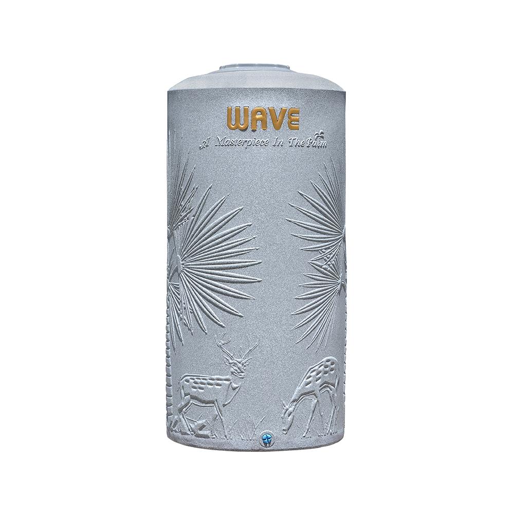 ถังเก็บน้ำ WAVE THE PALM 500 ลิตร สีเทาดำ