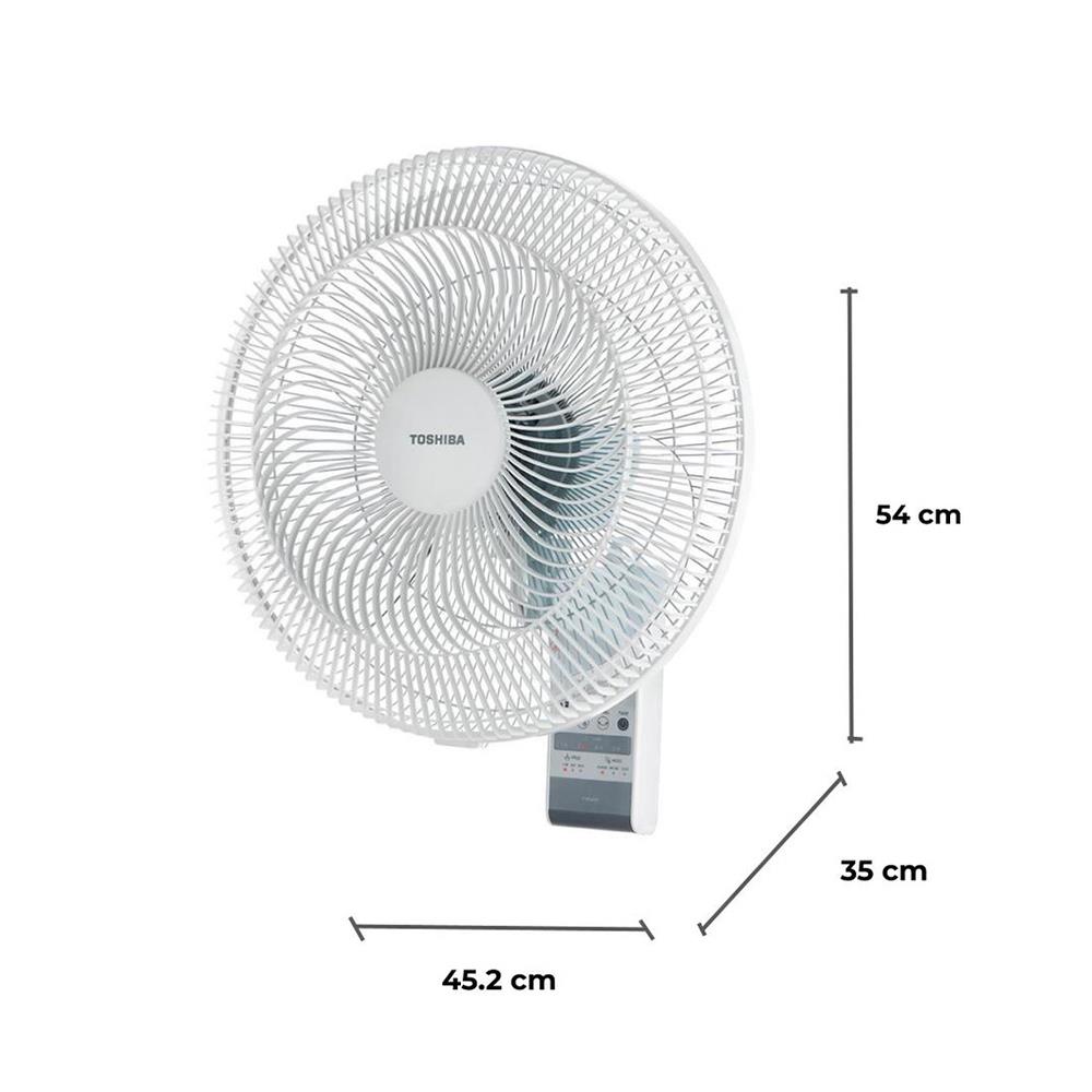 พัดลมติดผนัง 16 นิ้ว TOSHIBA F-AWY60TH (W) สีขาว