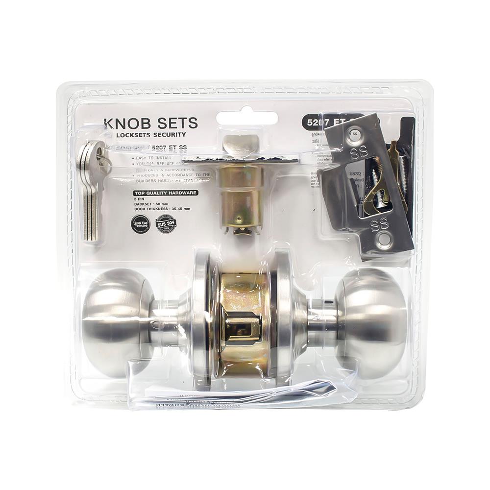 ลูกบิดทั่วไป COLT 5207 หัวจัน สีสแตนเลส