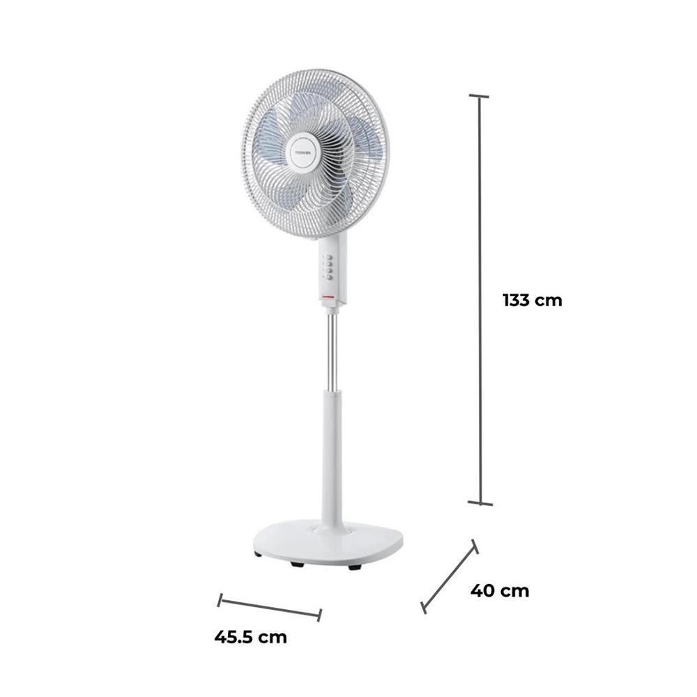 พัดลมตั้งพื้น 16 นิ้ว TOSHIBA F-ASY50TH(W) สีขาว
