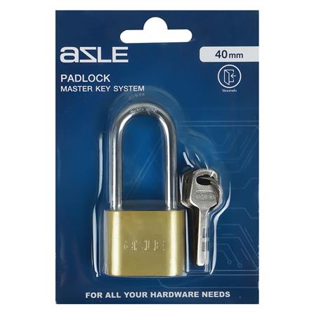 กุญแจลูกปืน AZLE 40LSB 40 มม. สีทองเหลืองขัดเงา_2