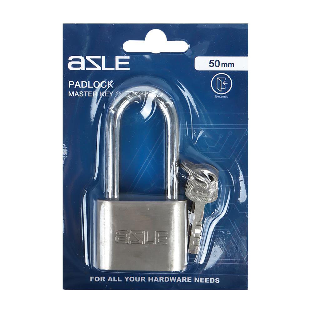 กุญแจลูกปืน AZLE 50 LSV 50 มม. สีเงิน