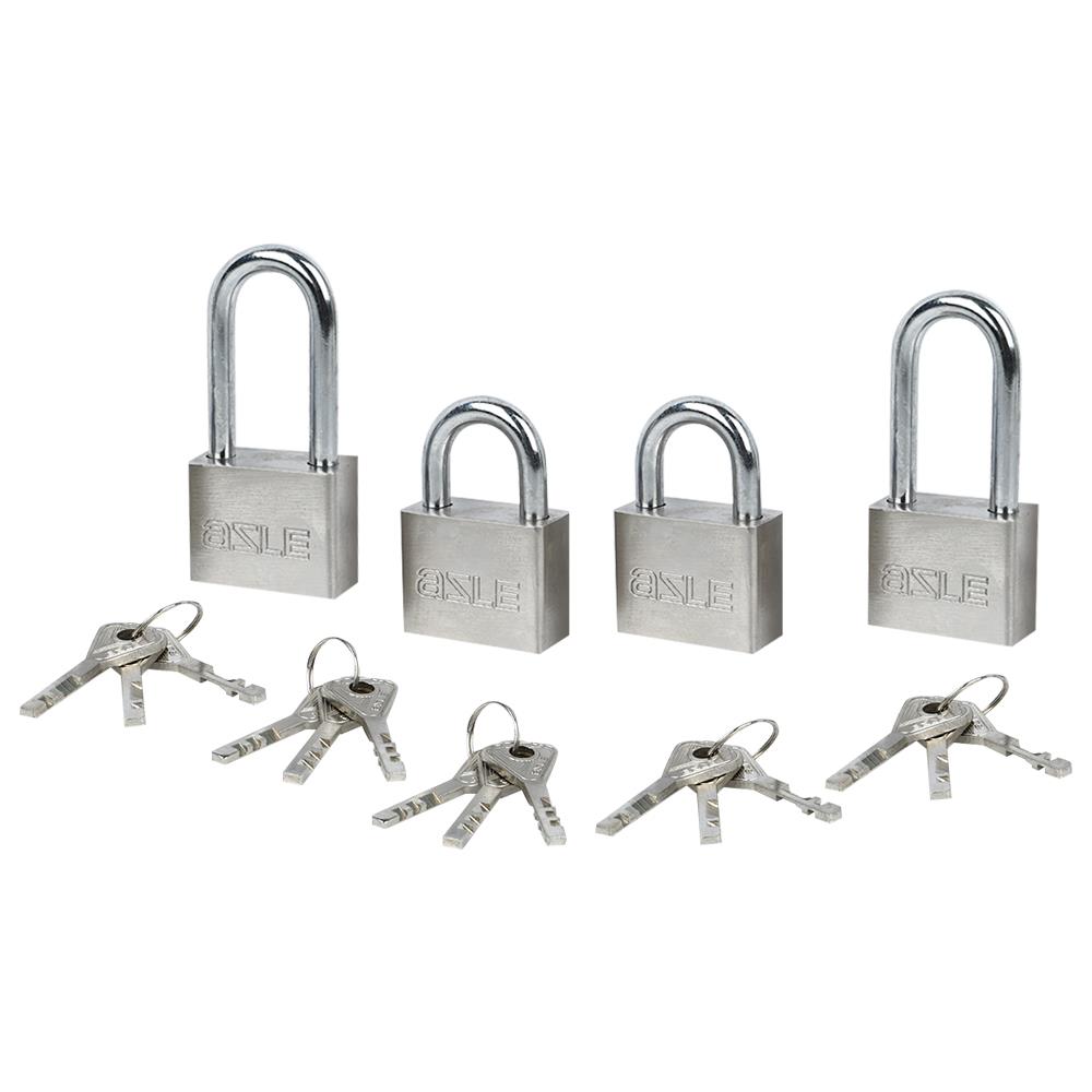 กุญแจมาสเตอร์คีย์ AZLE 40 มม. สีสเตนเลส (แพ็ก 4 ชิ้น)
