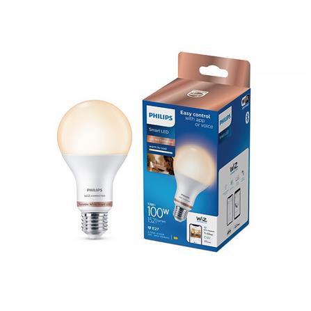 หลอด LED PHILIPS WIZ CONNECTED 13 วัตต์ DAYLIGHT/COOLWHITE/WARMWHITE E27 WIFI BLUETOOTH_1
