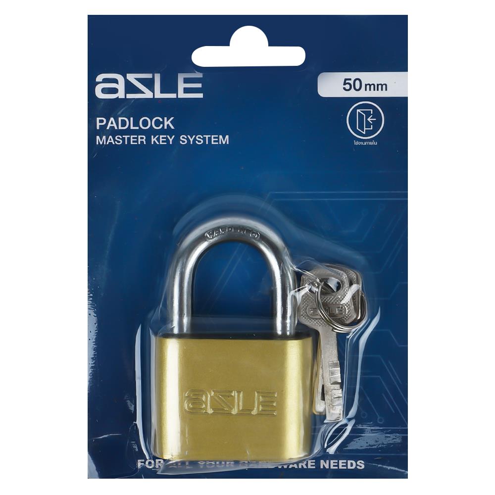 กุญแจลูกปืน AZLE 40 SB 40 มม. สีทองเหลืองขัดเงา