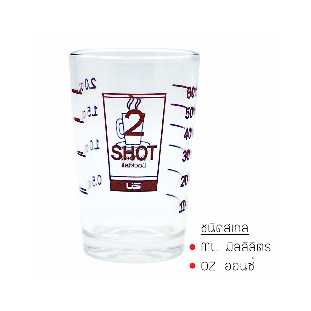 แก้วตวง US TWO SHOT 2 ออนซ์ (60 มล.) แพ็ก 6 ใบ