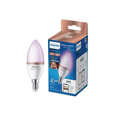 หลอด LED PHILIPS WIZ CONNECTED 4.9 วัตต์ RGB E14 WIFI BLUETOOTH_1