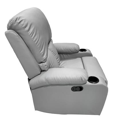 เก้าอี้ปรับเอนนอน FURDINI CLEO สีเทาอ่อน_5