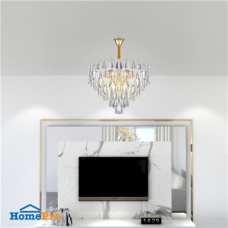 ไฟช่อ CARINI 8850-50 สีดำ/ทอง/ขาว 1หัว_1