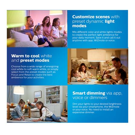 ดาวน์ไลท์ LED PHILIPS WIZ CONNECTED 4 นิ้ว 9 วัตต์ DAYLIGHT/COOL WHITE/WARM WHITE สีขาว_3