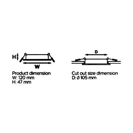 ดาวน์ไลท์ LED PHILIPS WIZ CONNECTED 4 นิ้ว 9 วัตต์ DAYLIGHT/COOL WHITE/WARM WHITE สีขาว_4