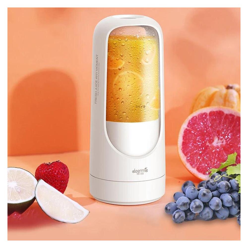 เครื่องปั่นน้ำผลไม้พกพา DEERMA NU30 0.3 ลิตร สีขาว