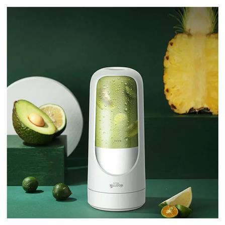 เครื่องปั่นน้ำผลไม้พกพา DEERMA NU30 0.3 ลิตร สีขาว_3