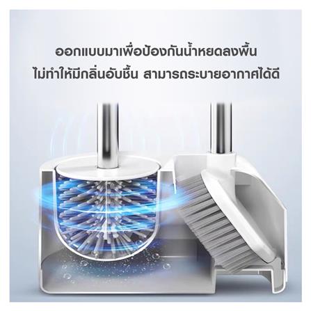ชุดแปรงล้างสุขภัณฑ์พร้อมฐาน 2 IN 1 ACCO NAMI สีขาว_11