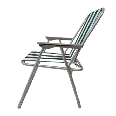 เก้าอี้สนาม NL HOME ลายเส้น สีเขียว/ขาว_2