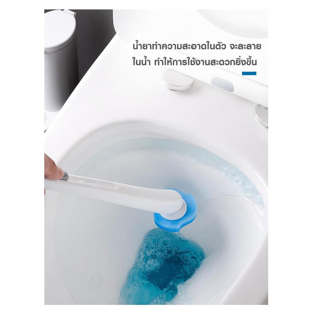 ชุดแปรงล้างสุขภัณฑ์/หัวแปรง 12 ชิ้น ACCO NAMI สีขาว