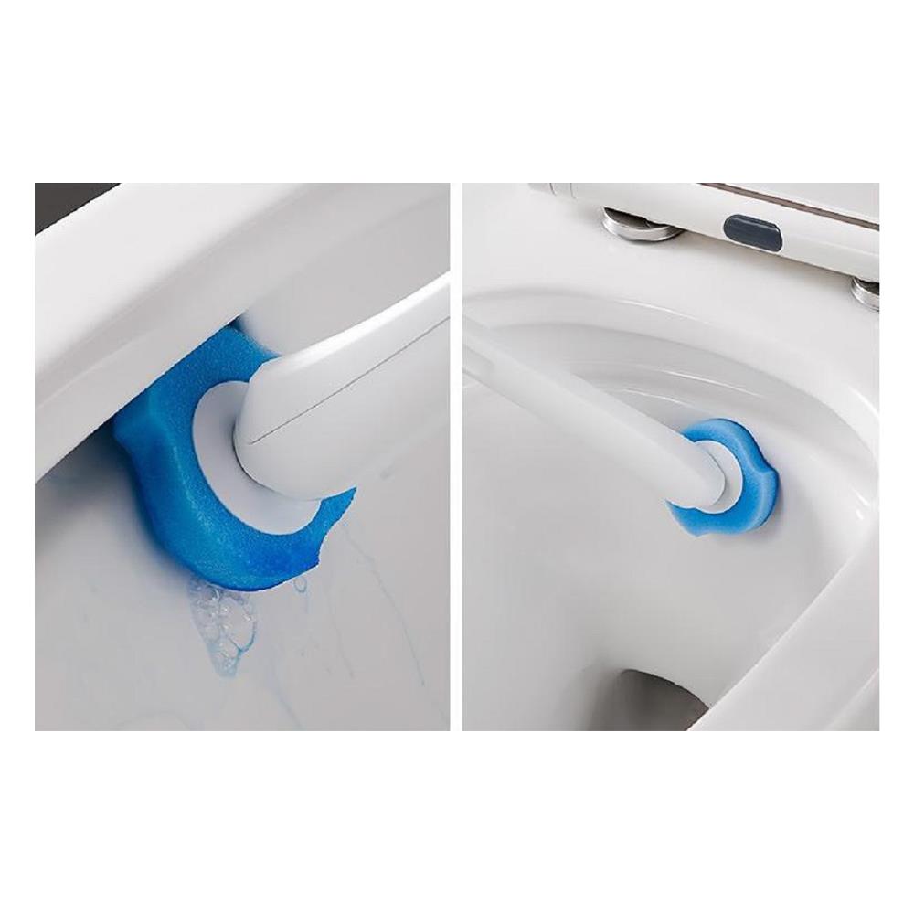 อะไหล่หัวแปรงล้างสุขภัณฑ์พร้อมน้ำยา 12 ชิ้น ACCO NAMI สีฟ้า