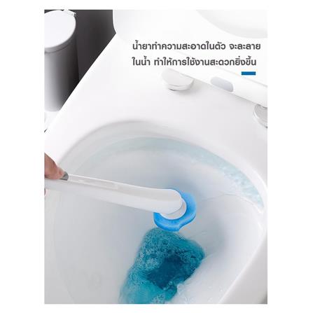 อะไหล่หัวแปรงล้างสุขภัณฑ์พร้อมน้ำยา 12 ชิ้น ACCO NAMI สีฟ้า_5