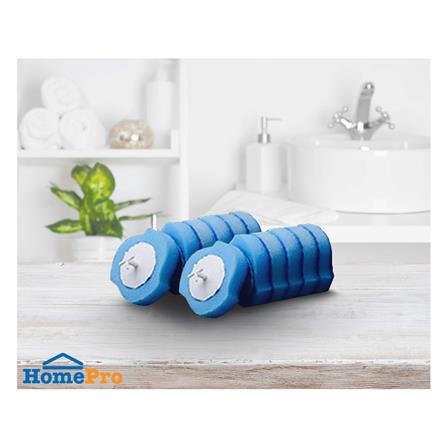 อะไหล่หัวแปรงล้างสุขภัณฑ์พร้อมน้ำยา 12 ชิ้น ACCO NAMI สีฟ้า_3