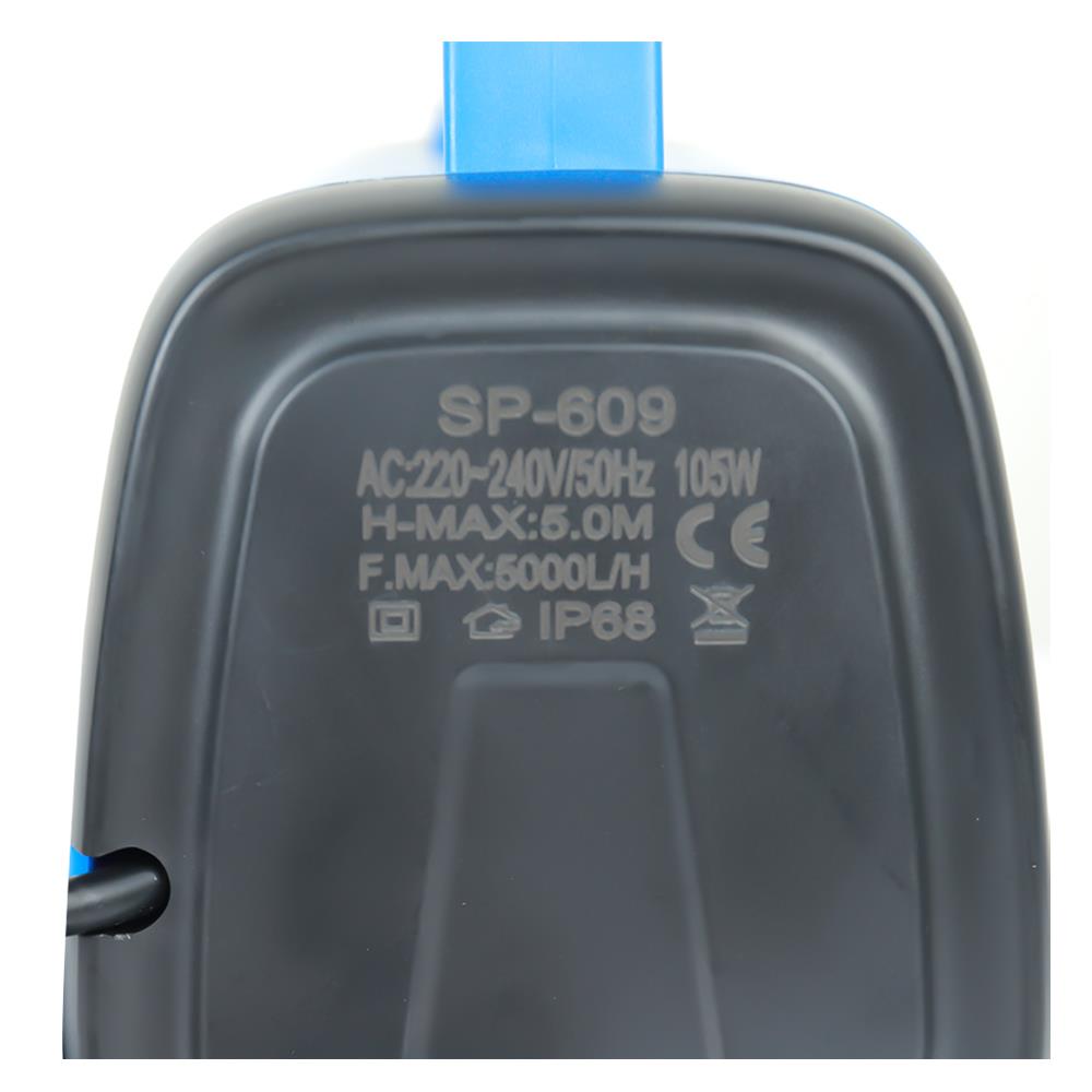 ปั๊มน้ำพุ SPRING SP-609 105 วัตต์ สีนํ้าเงิน