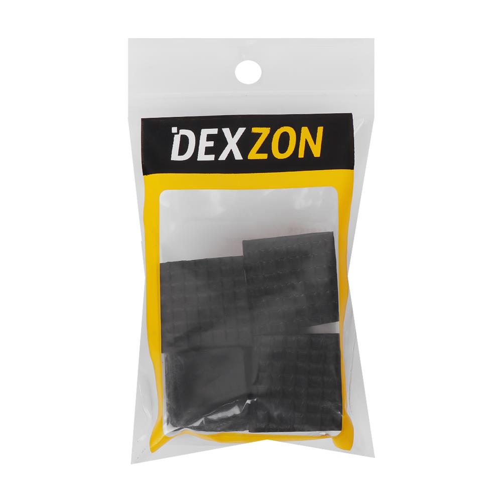ยางรองขาโต๊ะ DEXZON เหลี่ยม 3/4 นิ้วสีดำ 4 ชิ้น/ชุด