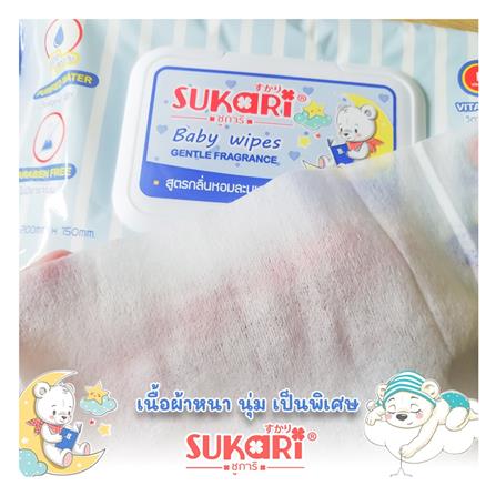 ผ้าเช็ดทำความสะอาด SUKARI BABY CLEAN GENTLE 80 แผ่น_6