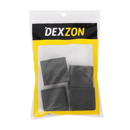 ยางรองขาโต๊ะ DEXZON เหลี่ยม 1-1/2 นิ้ว สีดำ 4 ชิ้น/ชุด_1