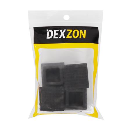ยางรองขาโต๊ะ DEXZON โปร่ง 3/4 นิ้ว สีดำ 4 ชิ้น/ชุด_1