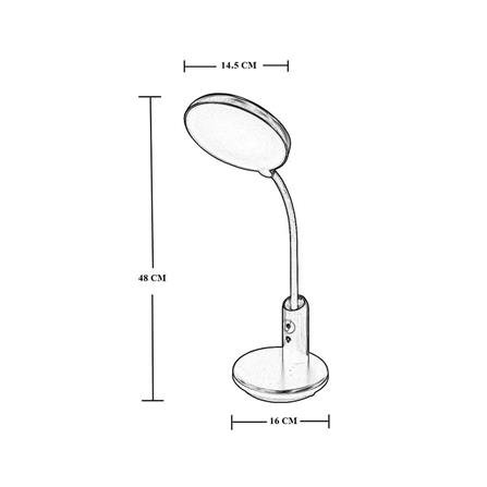 ไฟอ่านหนังสือ LED HATASHI HL-5669WH 6 วัตต์ DAYLIGHT COOLWHITE WARMWHITE สีขาว_5