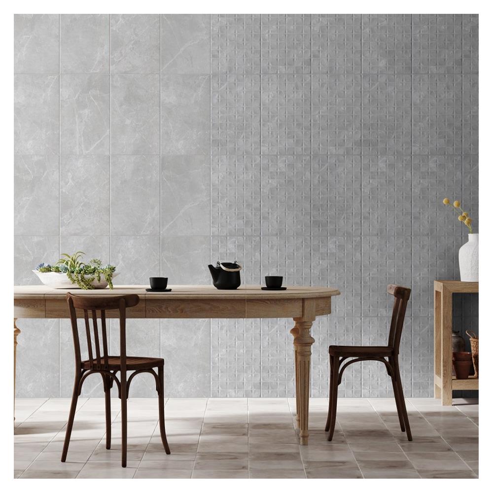 กระเบื้องผนัง 10x16 นิ้ว COTTO ริตา เทา PM (ION) 1 ตร.ม.