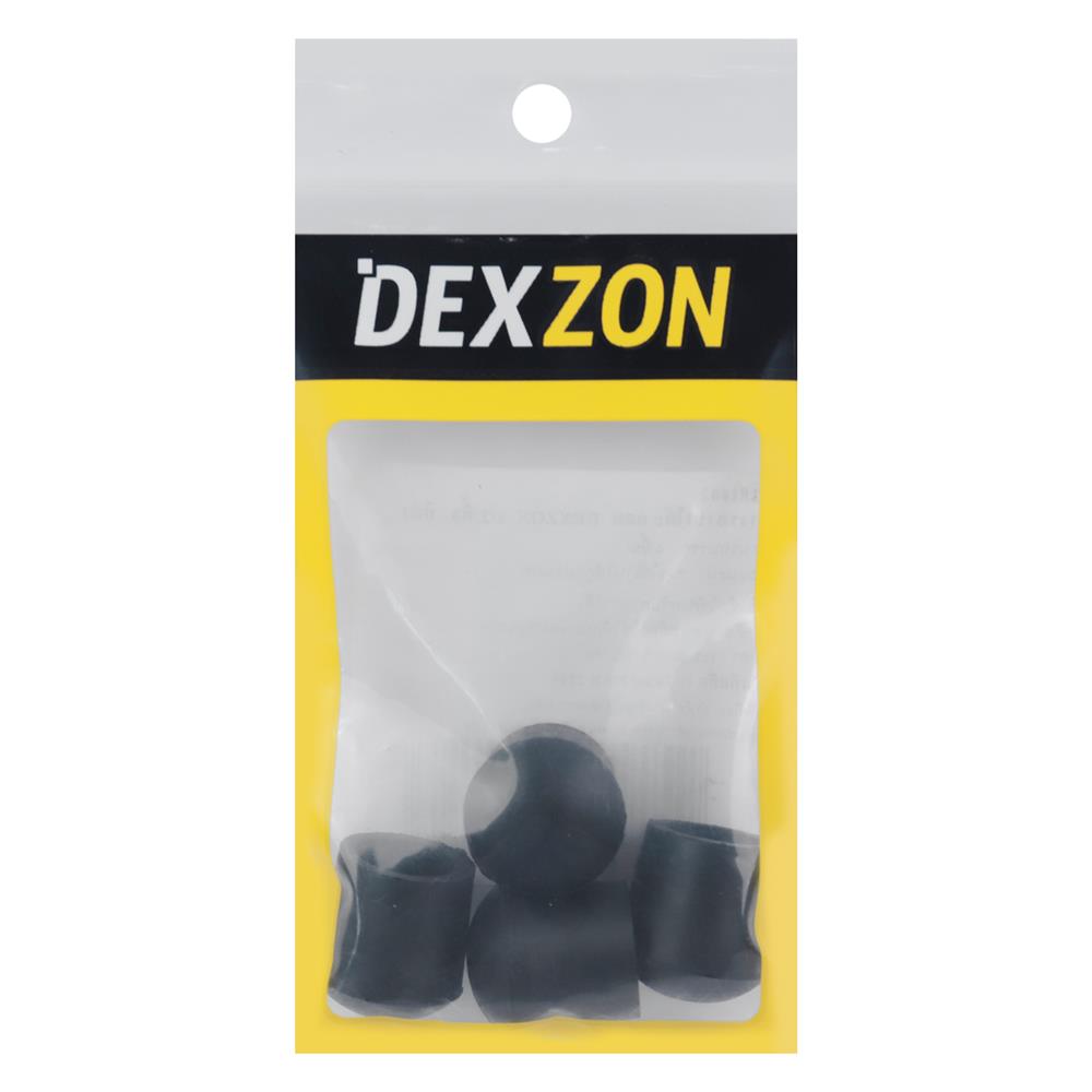 ยางรองขาโต๊ะ DEXZON กลม 1/2 นิ้ว สีดำ 4 ชิ้น/ชุด