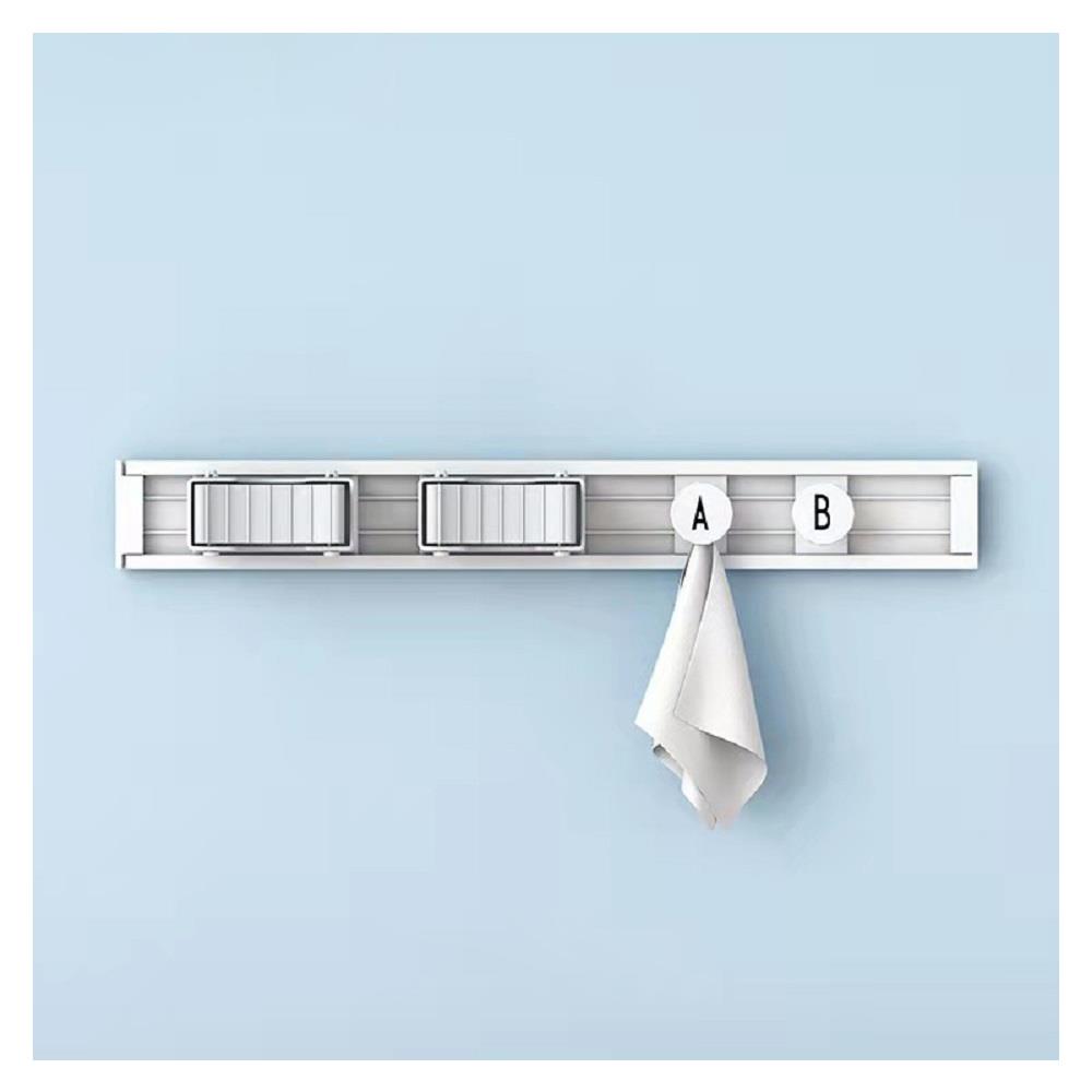 ที่เก็บอุปกรณ์ทำความสะอาดติดผนัง ACCO AB4 สีขาว/เทา